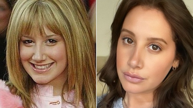 Ashley Tisdale then and now