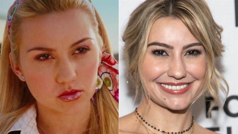 A split image of Chelsea Kane