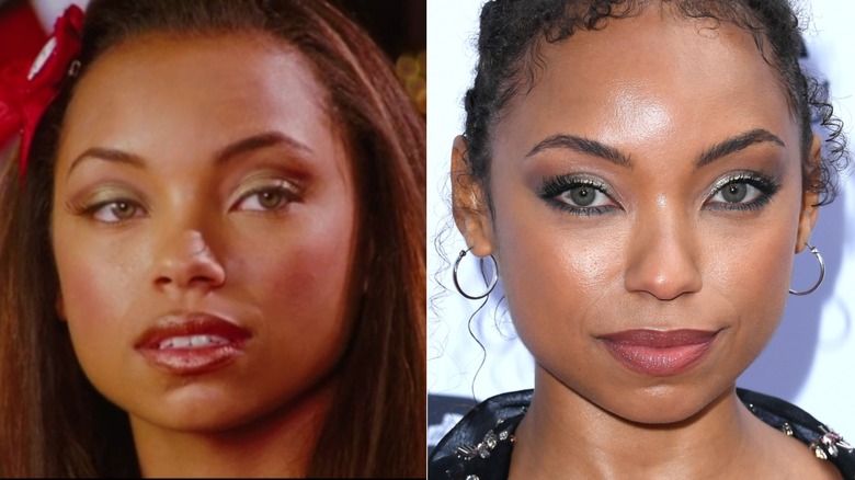 A split image of Logan Browning