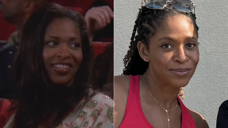 A split image of Merrin Dungey on TKOQ and recently