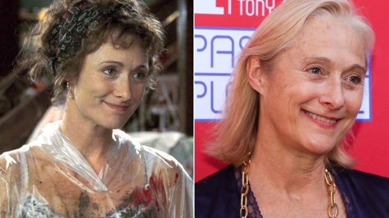 Caroline Goodall then and now