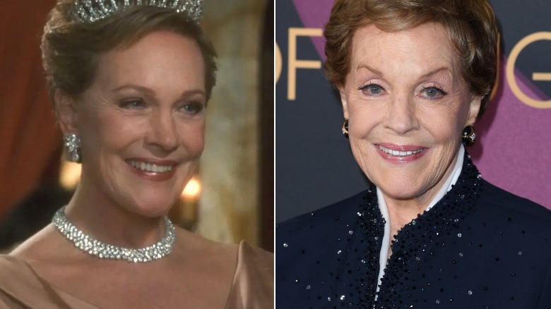 Julie Andrews then and now