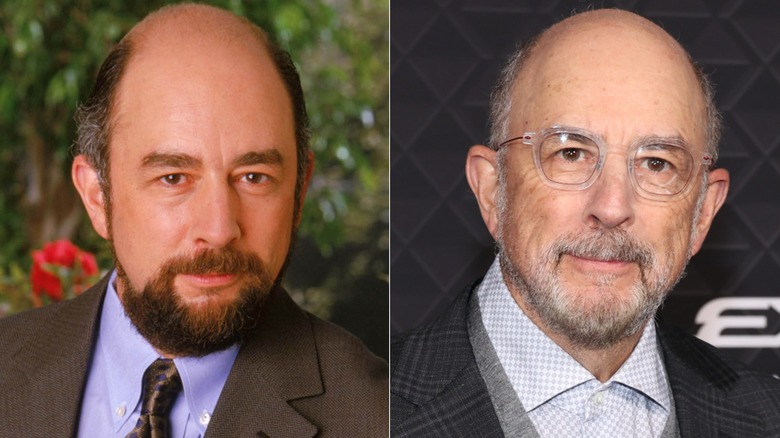 Richard Schiff then, now