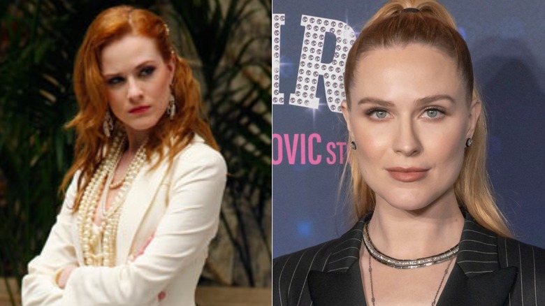 Split photo of Evan Rachel Wood