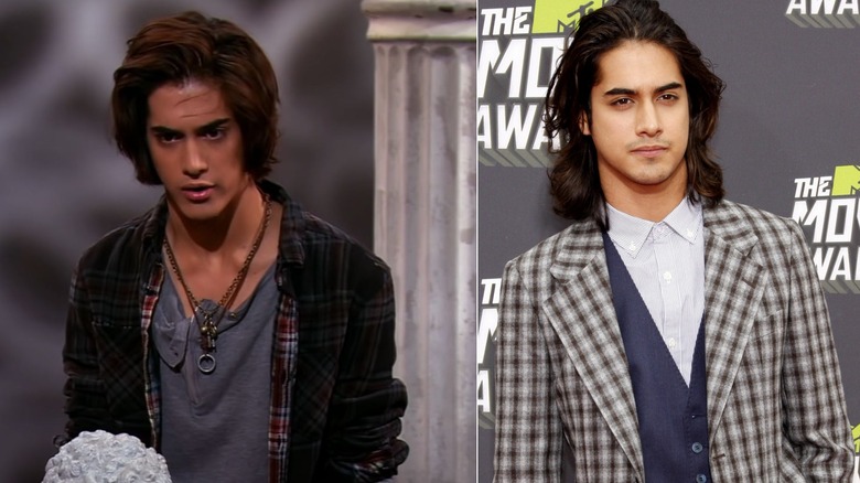 Beck performing onstage and Avan Jogia posing