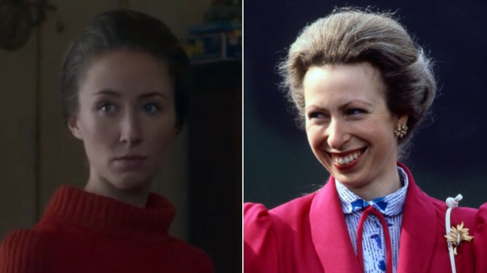 Erin Doherty and Princess Anne, split image 