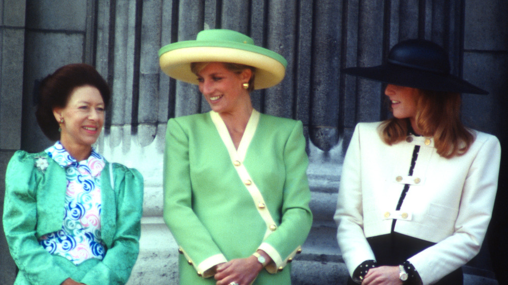 Sarah Ferguson, Princess Diana, and Princess Margaret