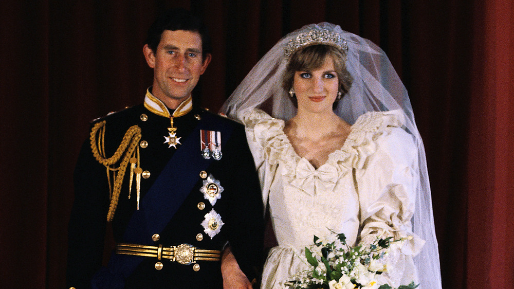 Prince Charles and Princess Diana on their wedding day