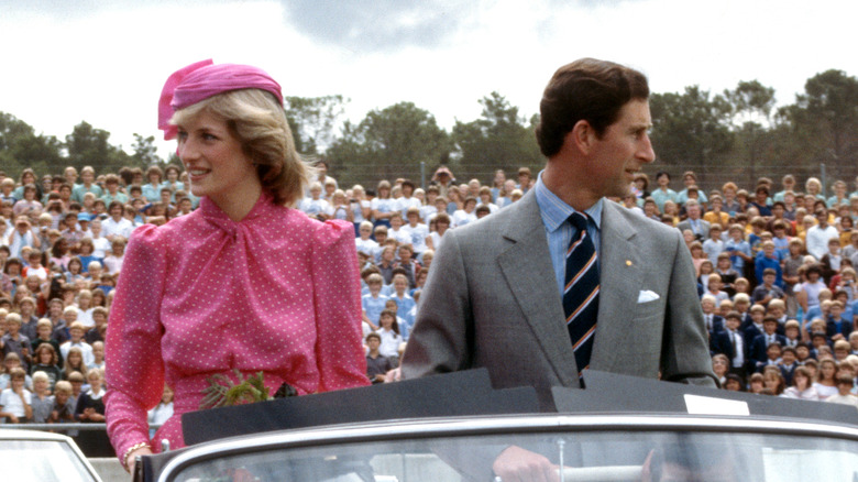 Diana and Charles at an event