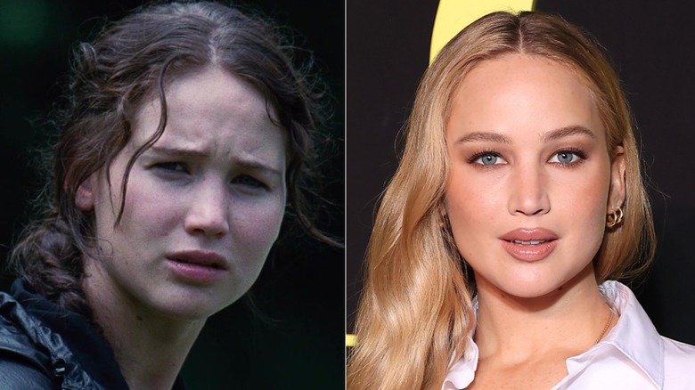 Jennifer Lawrence then and now