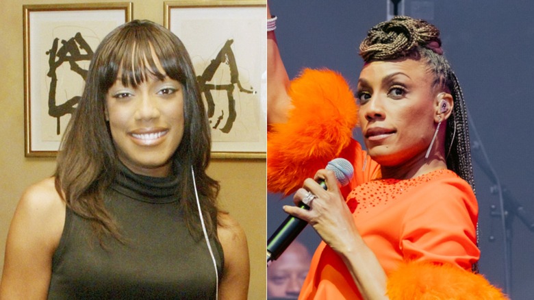 Split images of Rhona Bennett in 2004 and in 2024