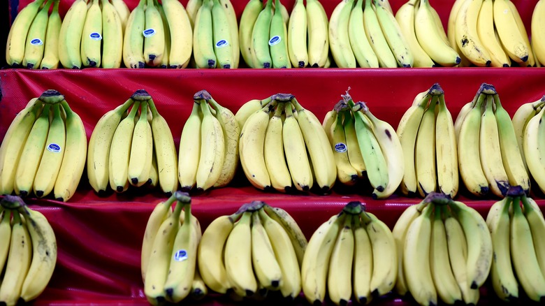 Bananas in the grocery store