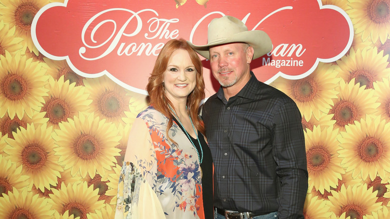 Ree Drummond and husband Ladd at press event for The Pioneer Woman Magazine