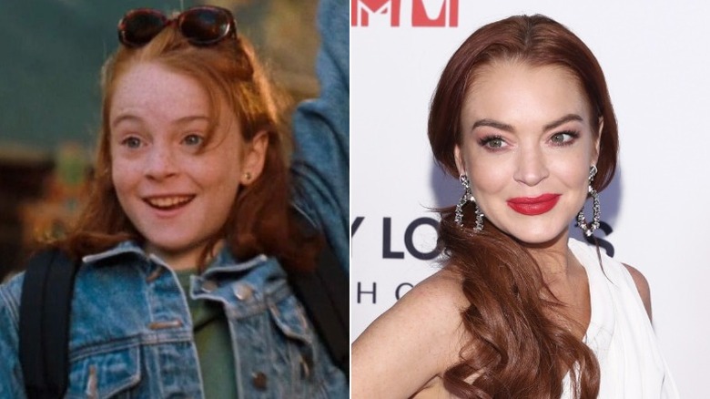 Lindsay Lohan then and now