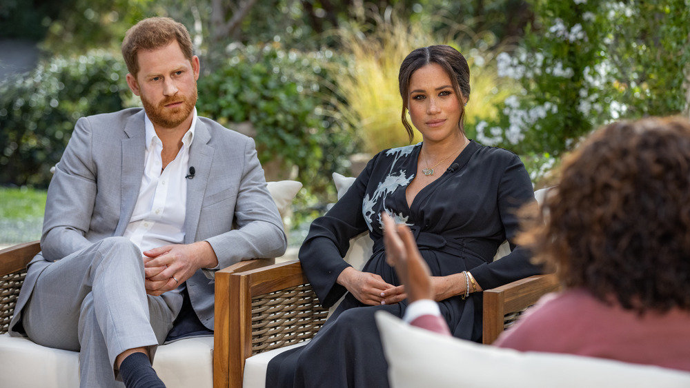 Prince Harry and Meghan Markle sit down with Oprah to be interviewed
