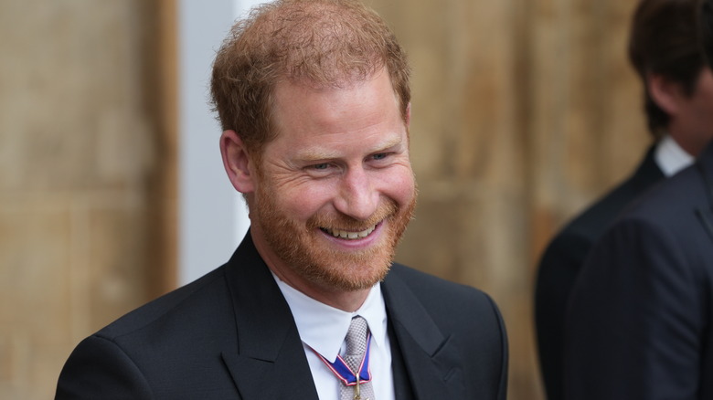 Prince Harry smiling