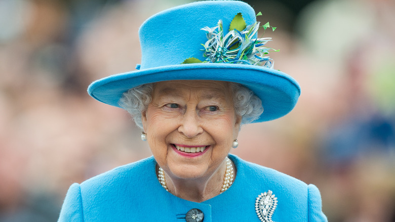 Queen Elizabeth II smiling