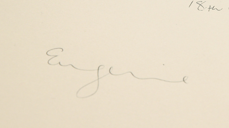 Princess Eugenie's signature