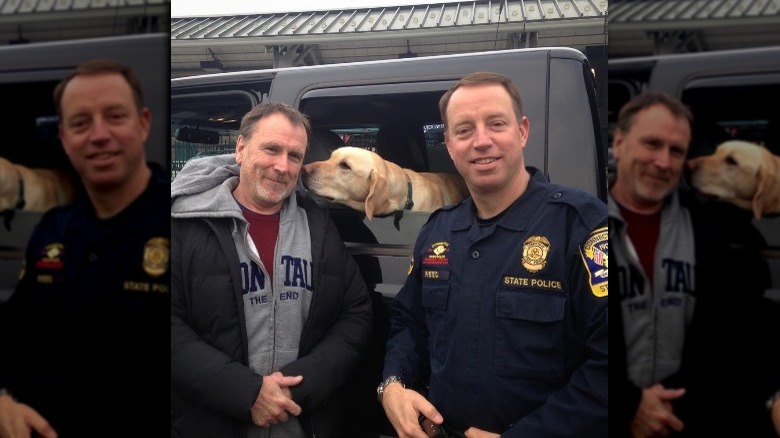 Wrangler with his police officers