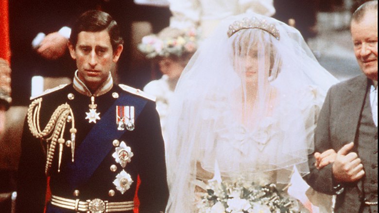 Princess Diana and Prince Charles at their wedding