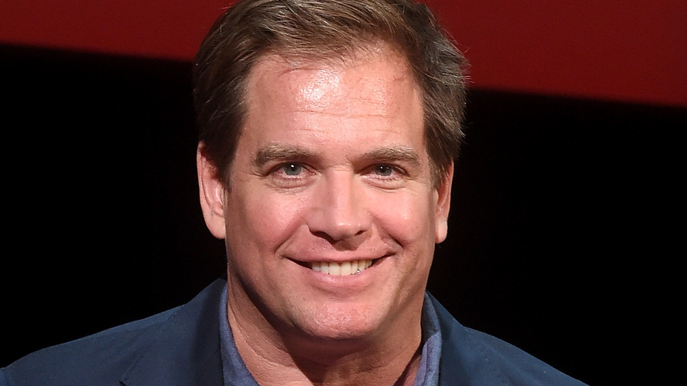 Michael Weatherly smiling