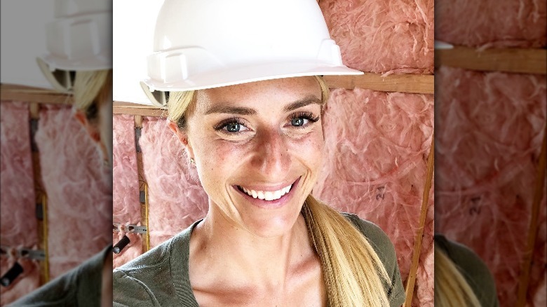 Jasmine Roth wearing hard hat