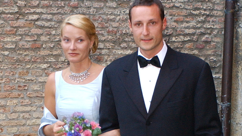 Mette-Marit and Prince Haakon before the wedding