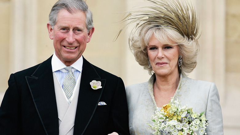 Charles and Camilla on wedding day