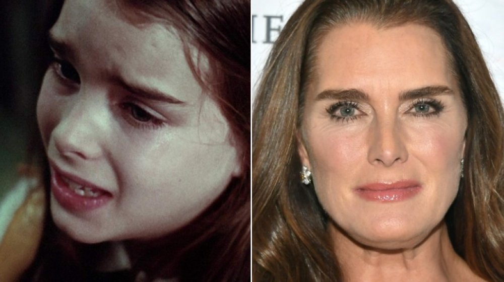 Scream queen Brooke Shields, then and now