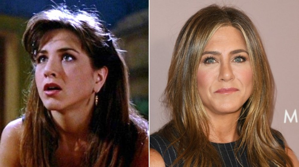 Scream queen Jennifer Aniston, then and now