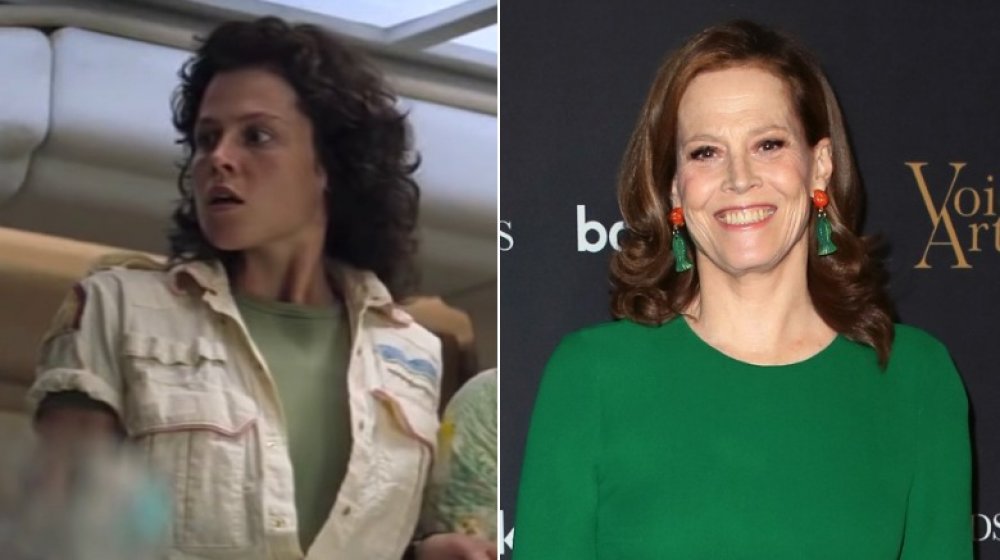 Scream queen Sigourney Weaver, then and now