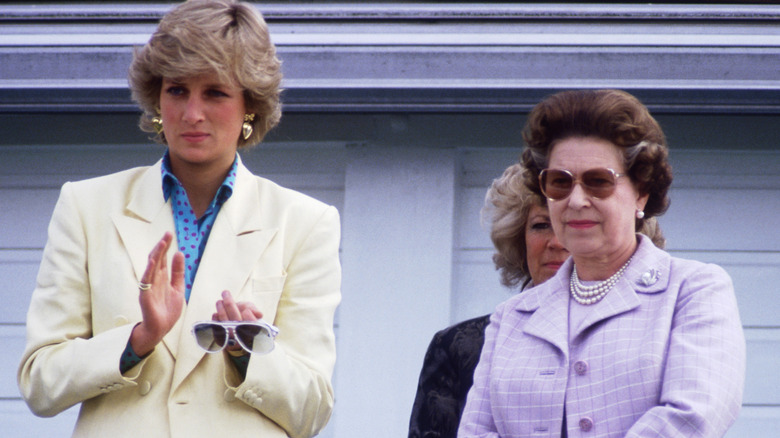 Queen Elizabeth II and Princess Diana of Wales