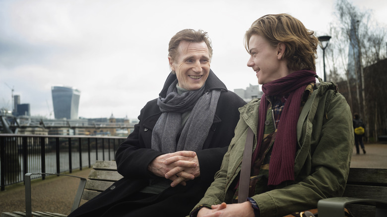 Thomas Brodie-Sangster and Liam Neeson