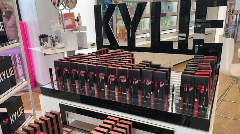 Kylie Lip Kit section at Ulta