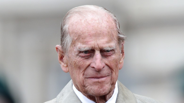 Prince Philip outside