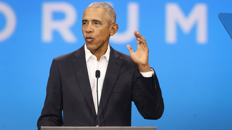 Barack speaks at the Obama Foundation 