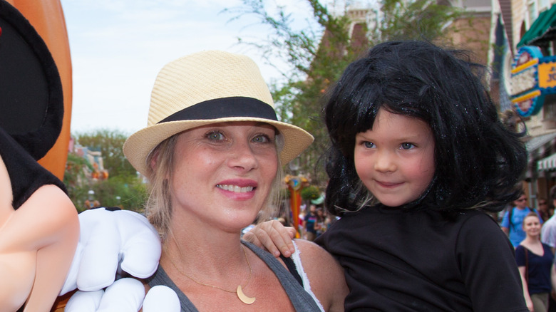 Christina Applegate and daughter Sadie at Disneyland