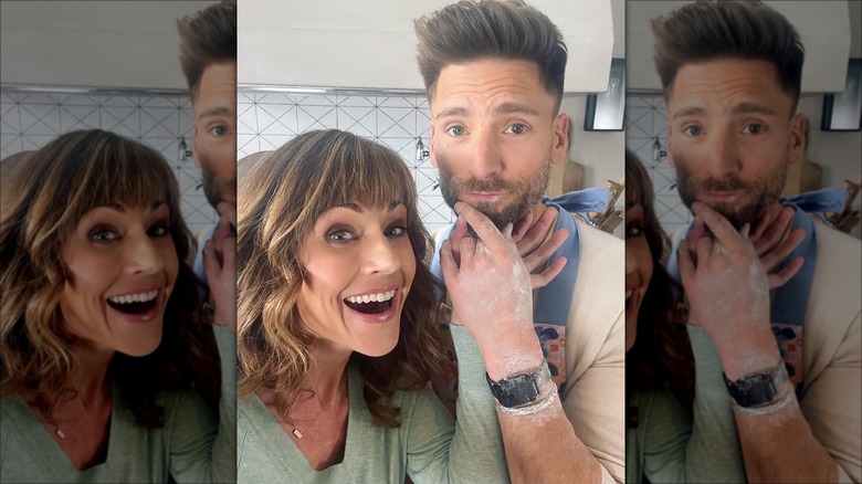 Nikki DeLoach Andrew Walker on set selfie