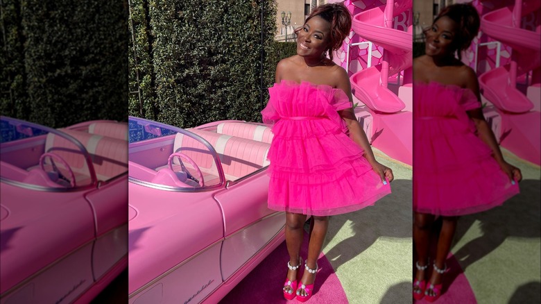 Tiffany Brooks at 'Barbie' premiere