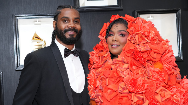 Myke Wright and Lizzo at the Grammy awards