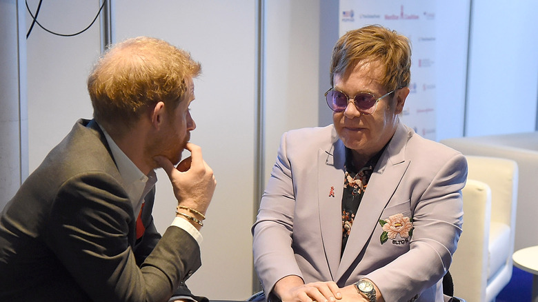 Prince Harry and Elton John  