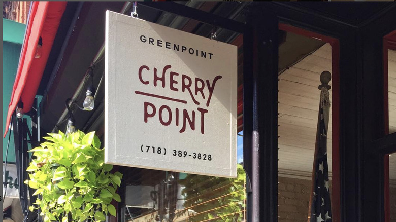 The exterior of Cherry Point Restaurant 