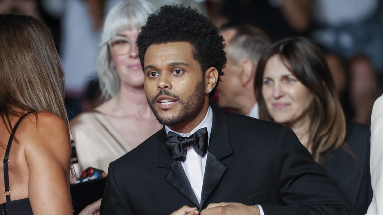 The Weeknd in a tuxedo