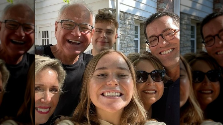 Tim Walz and family selfie