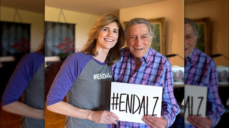 Tony Bennett and Susan Benedetto smiling