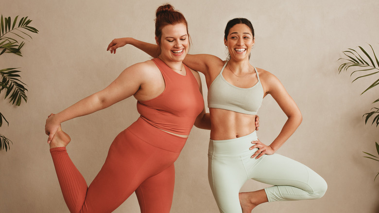 Women working out