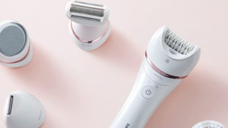 Epilator with attachments