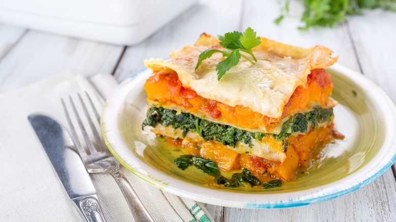 Butternut squash lasagna