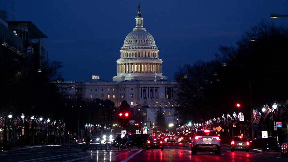 United States Capitol at night