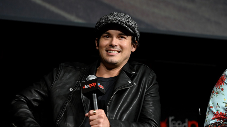 Tyler at a panel for one of his shows